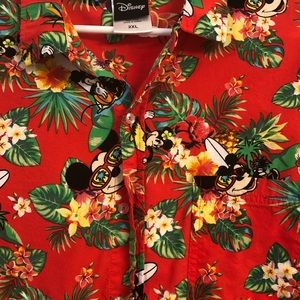 Disney men’s button down shirt